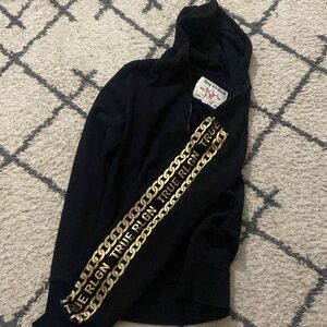 True religion zip up sweater